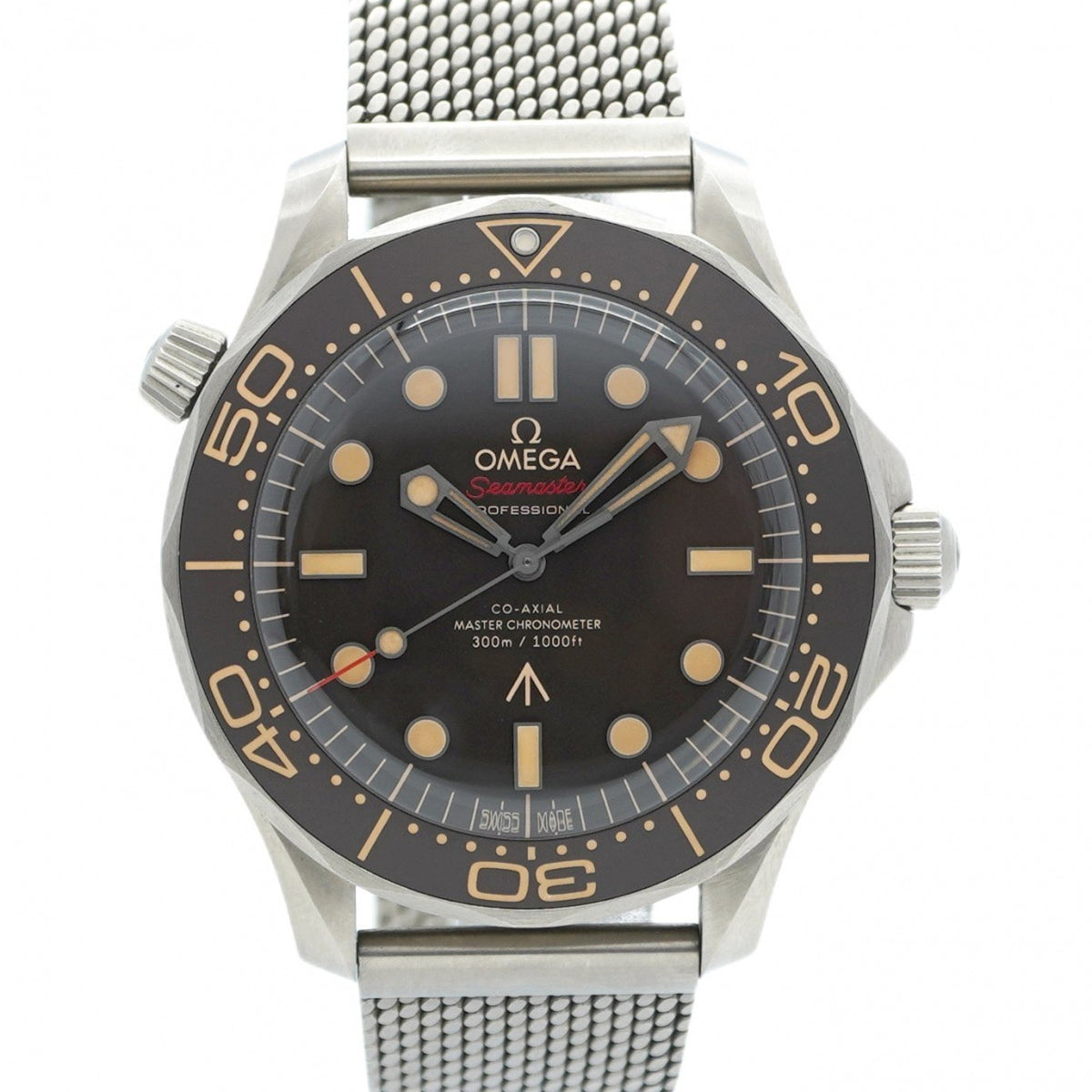 Pre-Owned Omega Seamaster 210.90.42.20.01.001 Brown Dial Men's Watch