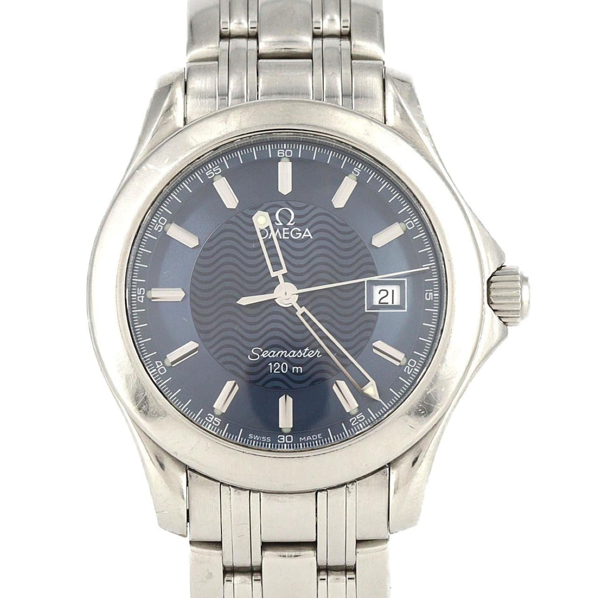 Pre-Owned Omega Seamaster 120 2511.81 Stainless Steel Quartz Watch