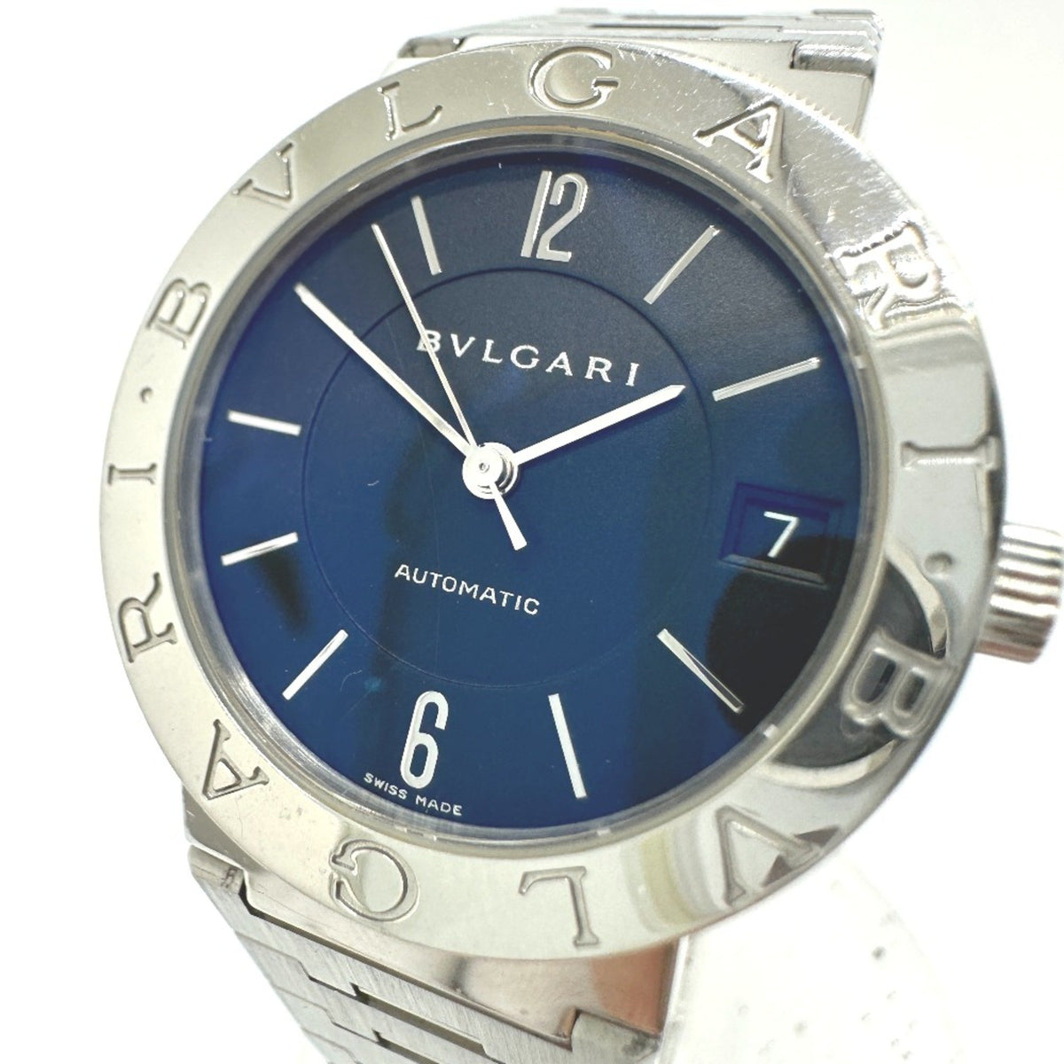 Pre-Owned Bvlgari BB33SAUTO Automatic date Wristwatch Silver