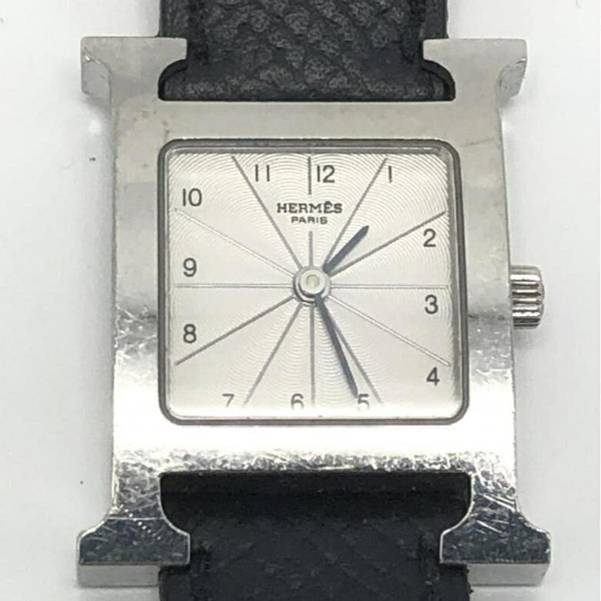 Montre HERMES H d'occasion noire Hermes 