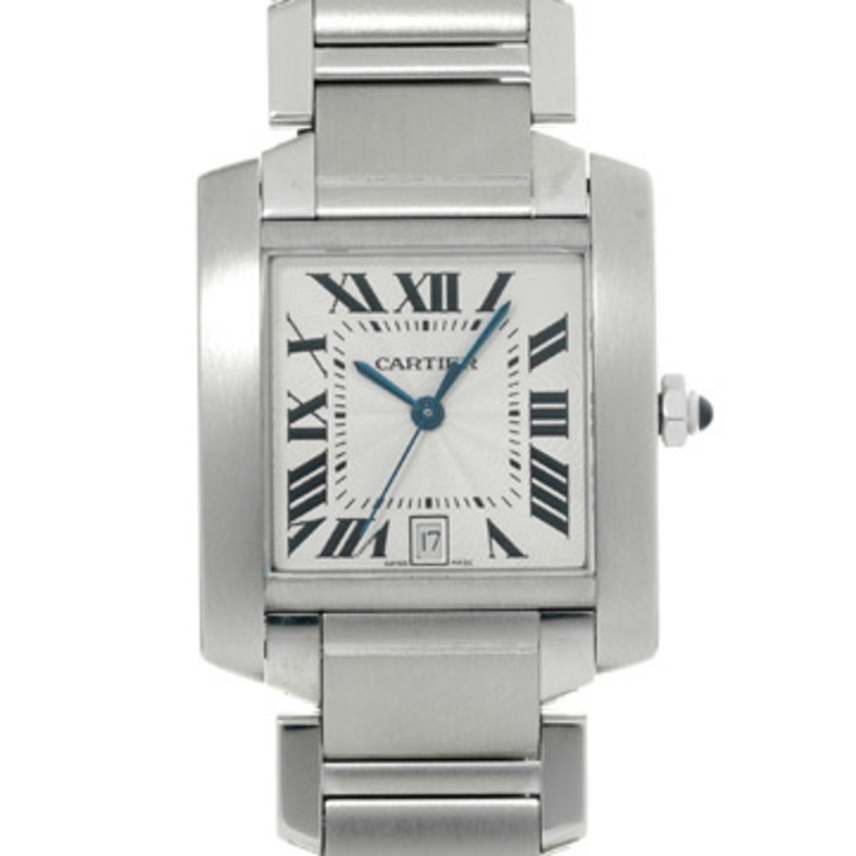 Pre-Owned Cartier Tank Fran?aise LM W51002Q3 Silver Men's Automatic Watch (Pre-owned) - Ginzo