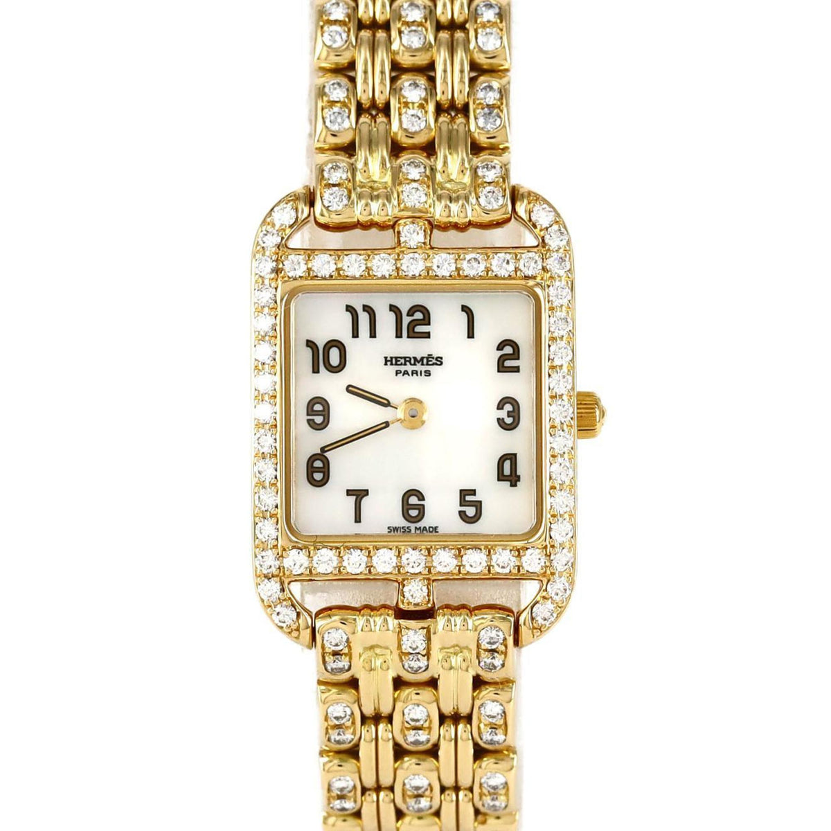 Pre-Owned Hermes Cape Cod YG D Bracelet CC1.187 Quartz Watch