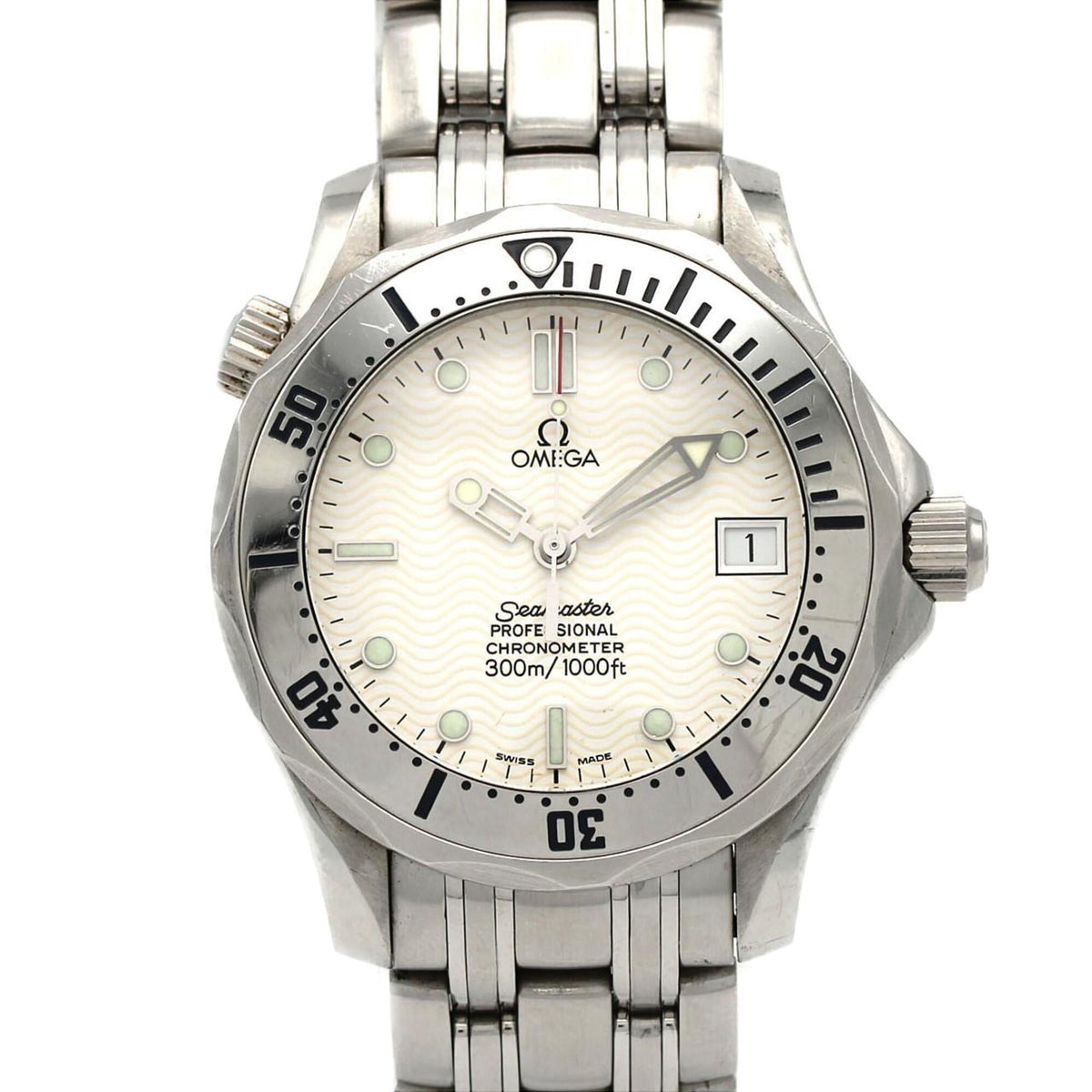 Pre-Owned Omega Seamaster Professional 2552.20 Stainless Steel Automatic Watch