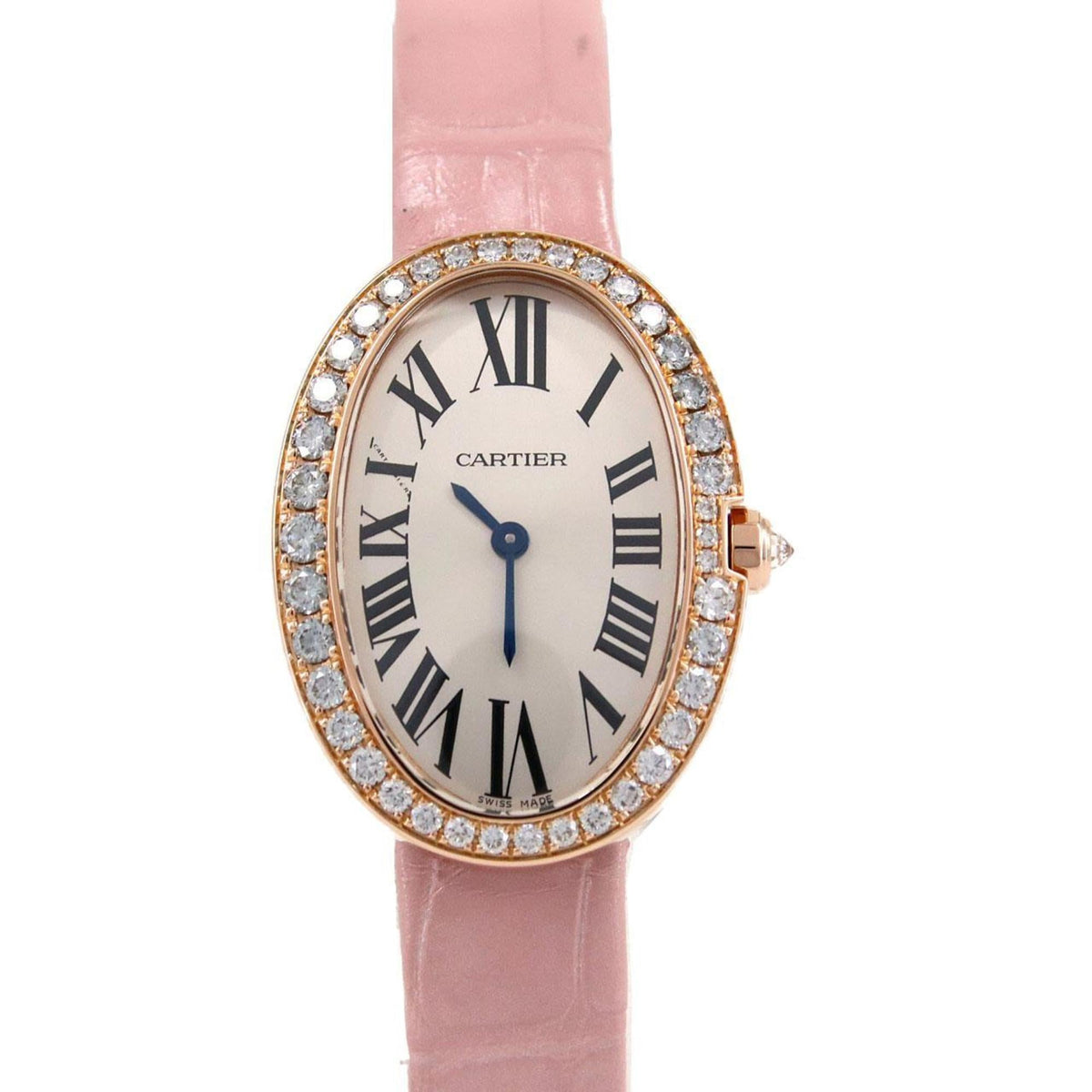 Pre-Owned Cartier Baignoire SM PG D WB520004 PG/RG Quartz Watch