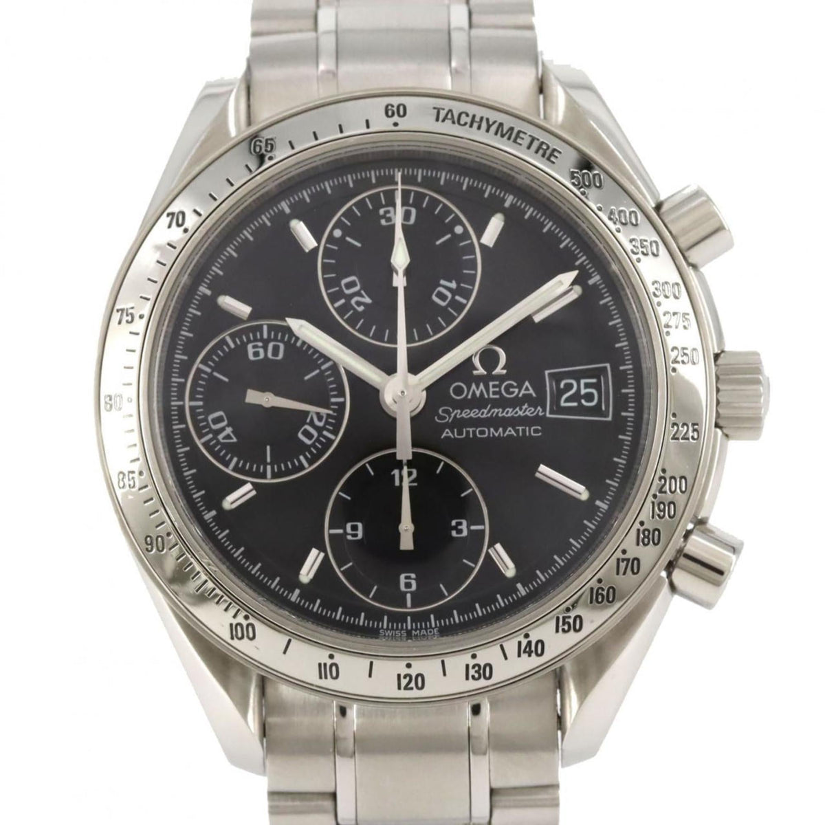 Pre-Owned Omega Speedmaster Date 3513.50 Stainless Steel Automatic Watch