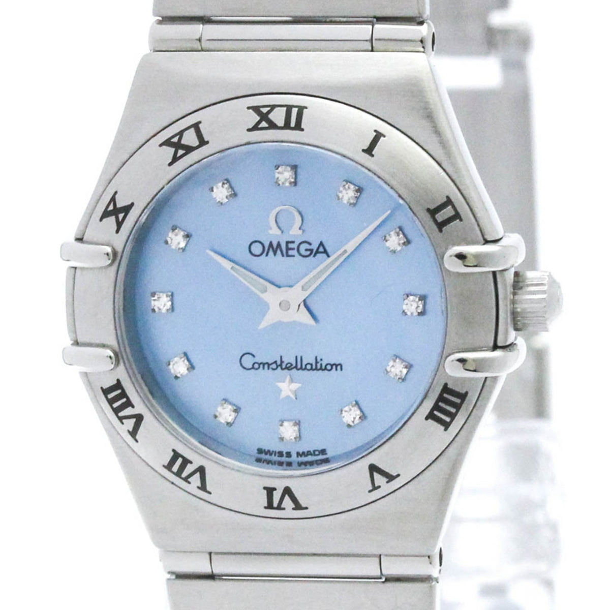 Pre-Owned OMEGA Constellation Diamond MOP Quartz Ladies Watch 1562.85 Polished