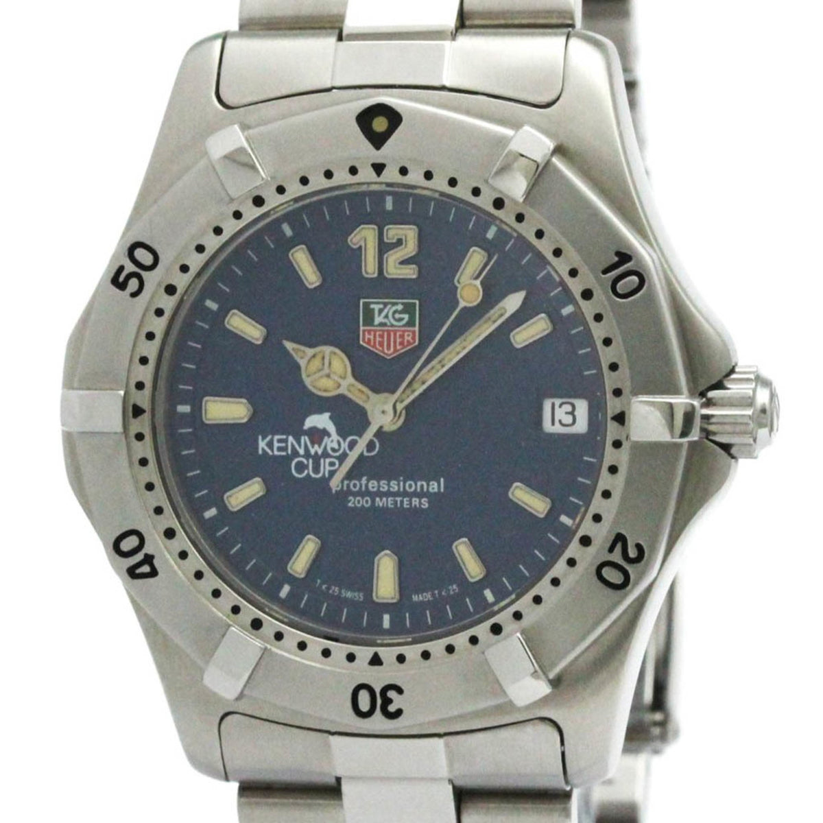 Montre homme TAG HEUER 2000 Classic en acier et quartz, d'occasion, modèle WK1113, finition polie 