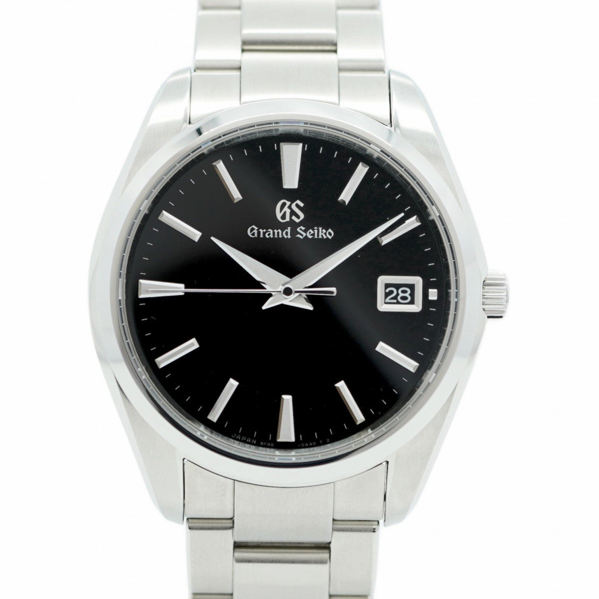 Pre-Owned Seiko Grand 9F85-0AC0 Black Dial Men's Watch