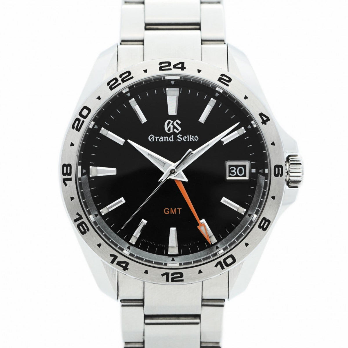 Pre-Owned Seiko Grand 9F86-0AB0 Black Dial Men's Watch