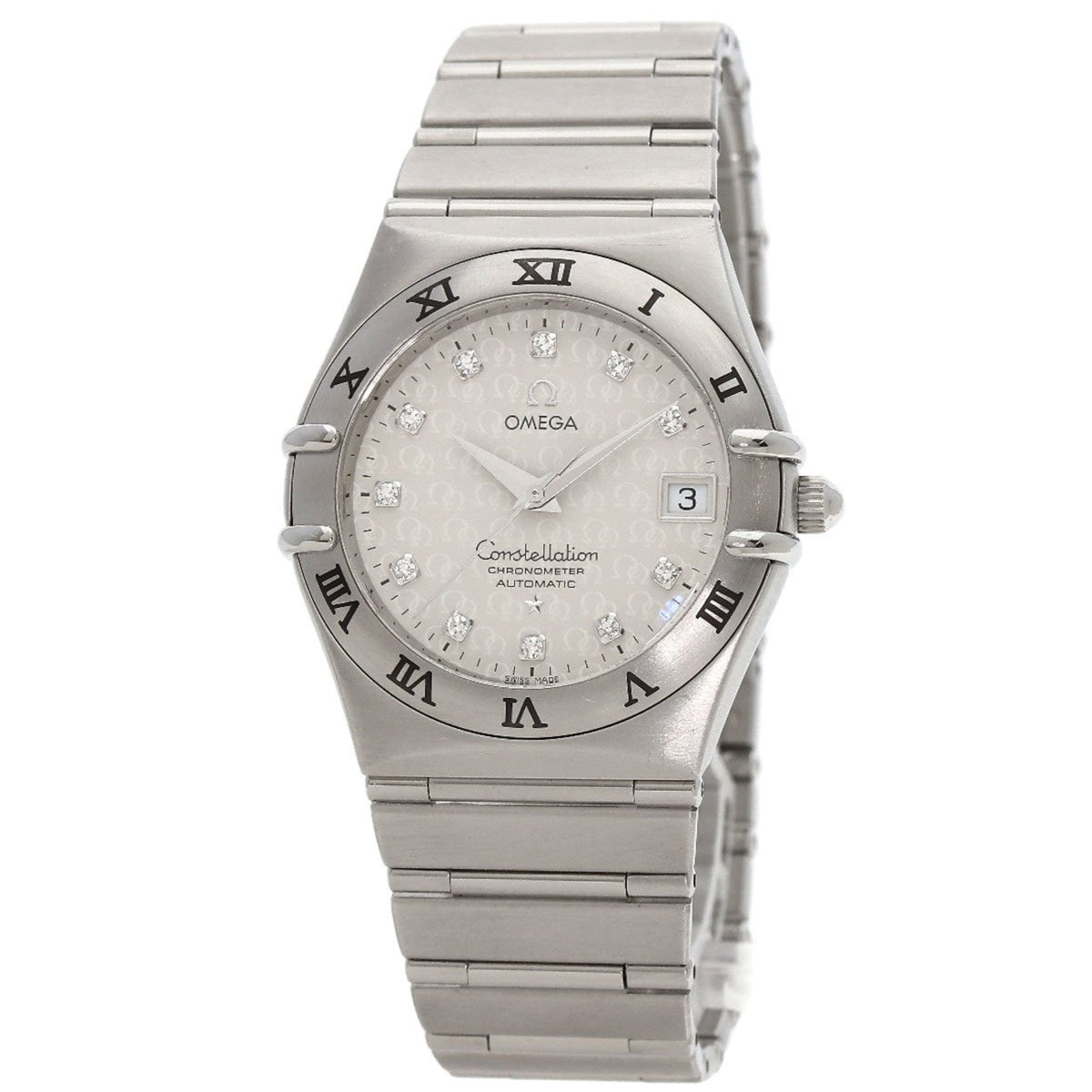 Pre-Owned OMEGA 1504.35 Constellation 50th Anniversary 11P Diamond Watch Stainless Steel Men's