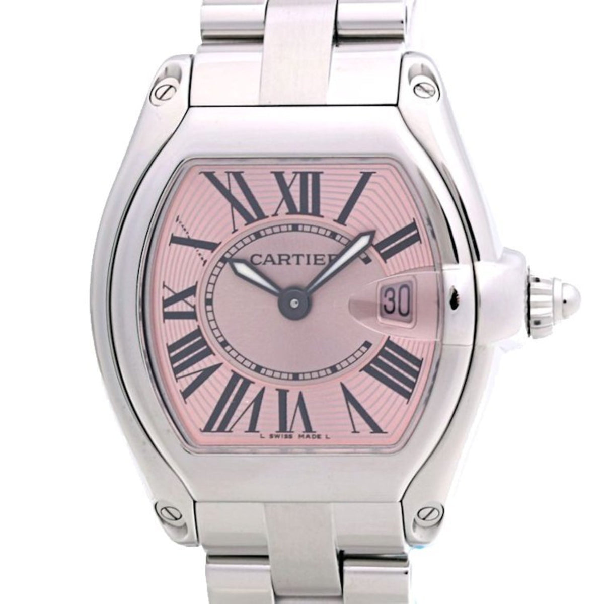 Pre-Owned CARTIER Roadster SM W62017V3 Stainless Steel Ladies 39984 Watch