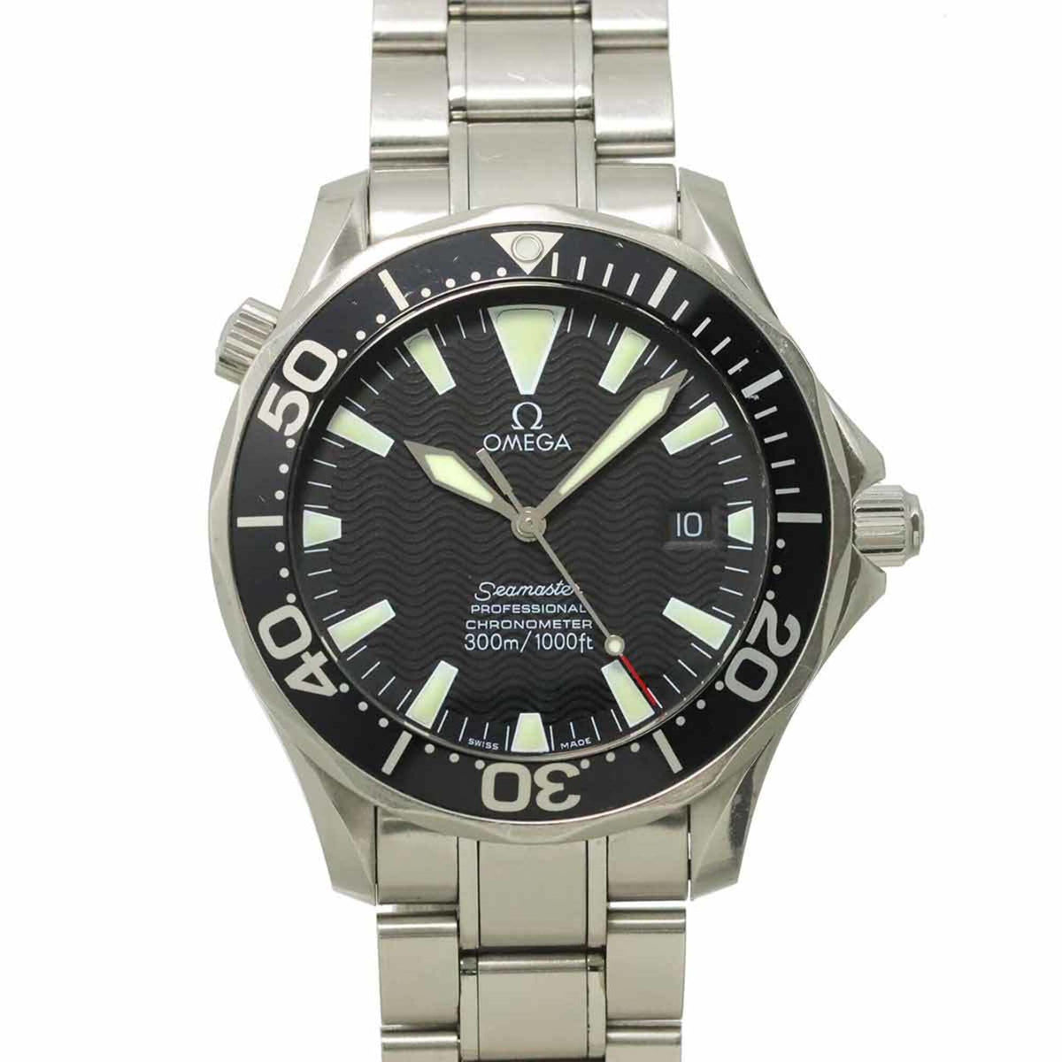 Pre-Owned Omega Seamaster Professional 300m 2254 50 Men's Watch, Date, Black, Automatic Movement
