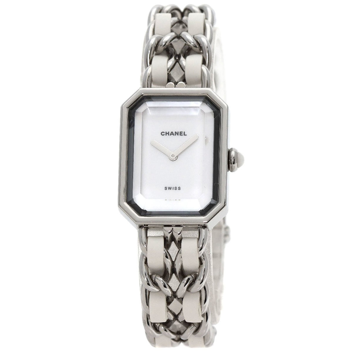 Montre Chanel H1639 Premiere M d'occasion en acier inoxydable SSxLeather pour femme CHANEL 