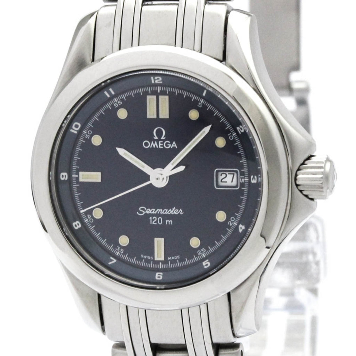 Pre-Owned OMEGA Seamaster 120M Steel Quartz Ladies Watch 2581.80 Polished