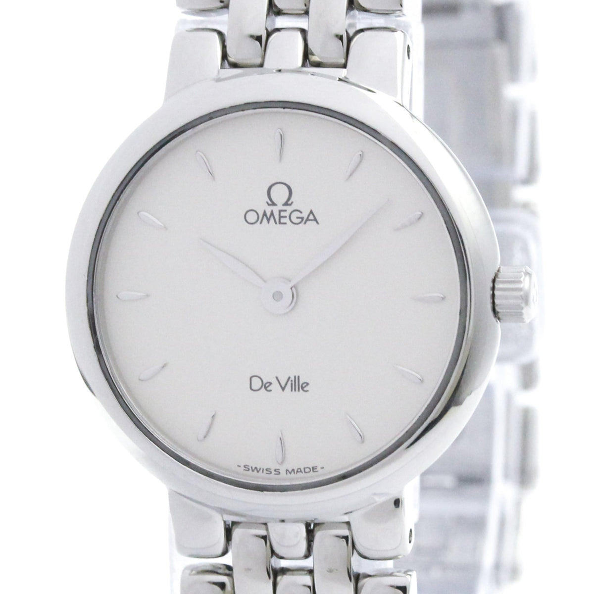 Pre-Owned OMEGA De Ville Prestige Steel Quartz Ladies Watch 7560.31 Polished