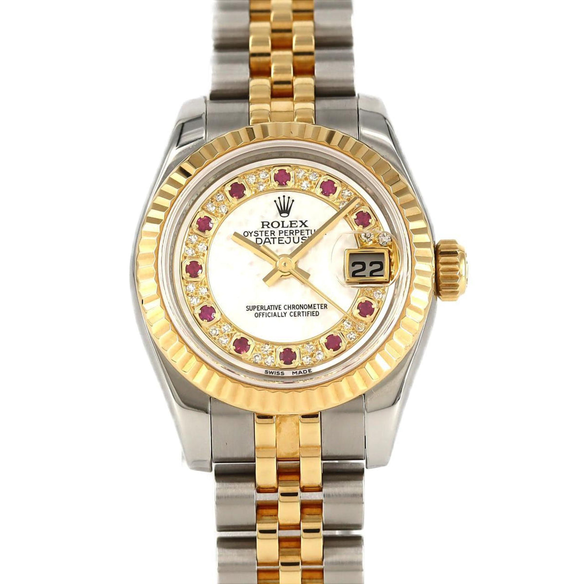 Pre-Owned Rolex Datejust 179173NMR SSxYG Automatic Watch, Random Number