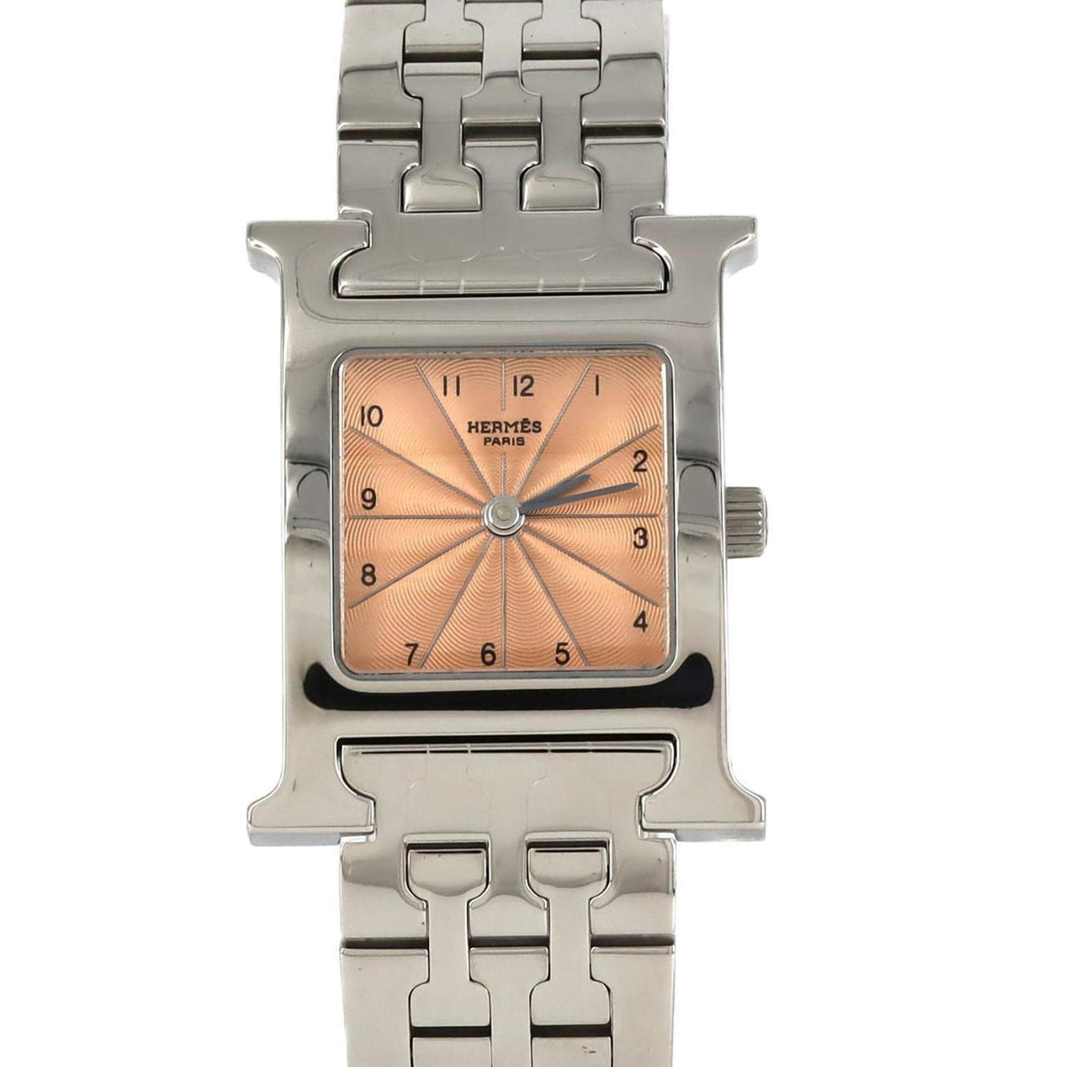 Gebrauchte Hermes H Watch HH1.210 SS Quarz-Armbanduhr 