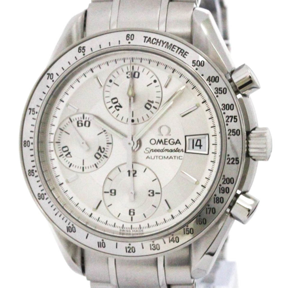 Pre-Owned OMEGA Speedmaster Date Steel Automatic Mens Watch 3513.30 Polished