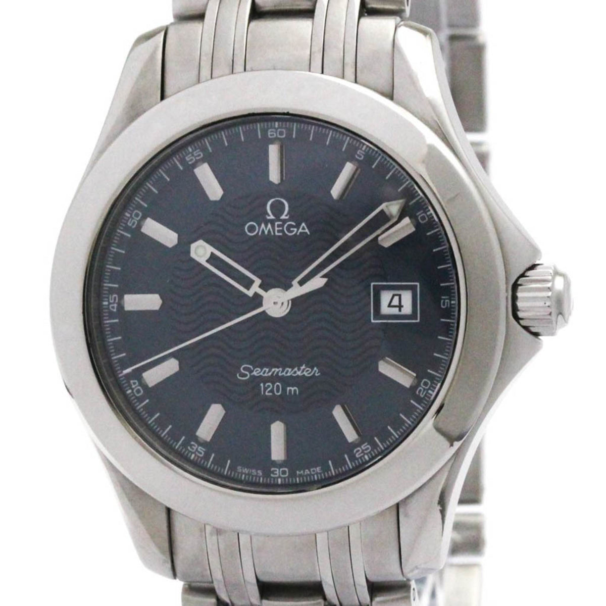 Pre-Owned OMEGA Seamaster 120M Steel Quartz Mens Watch 2511.81 Polished