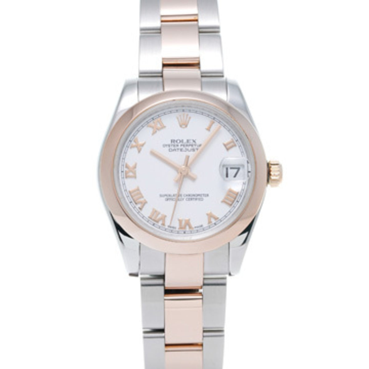 Pre-Owned Rolex Datejust 31 178241 V serial number (manufactured around 2009) White Men's Watch Automatic