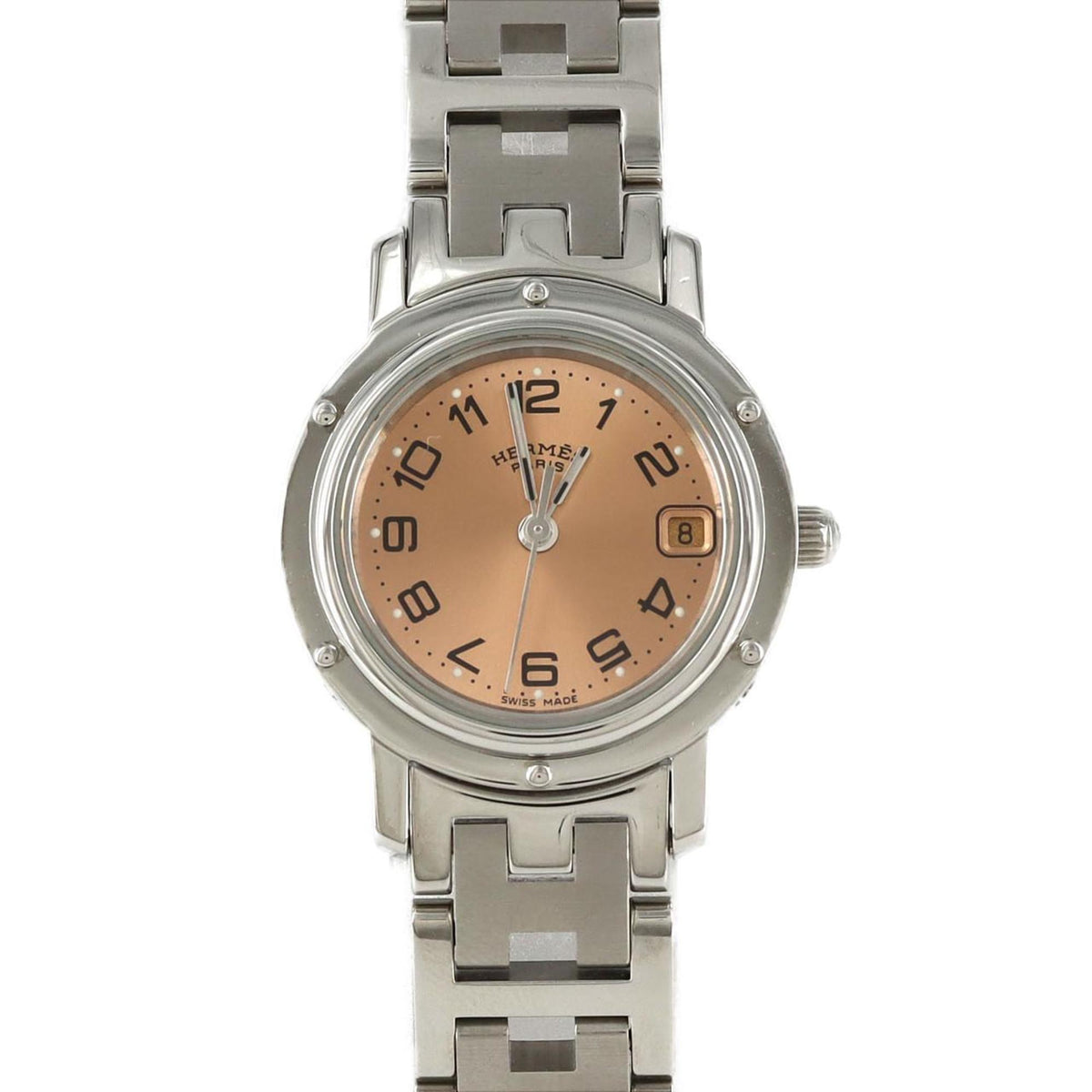 Pre-Owned Herm?s Clipper CL4.210 Stainless Steel Quartz Watch