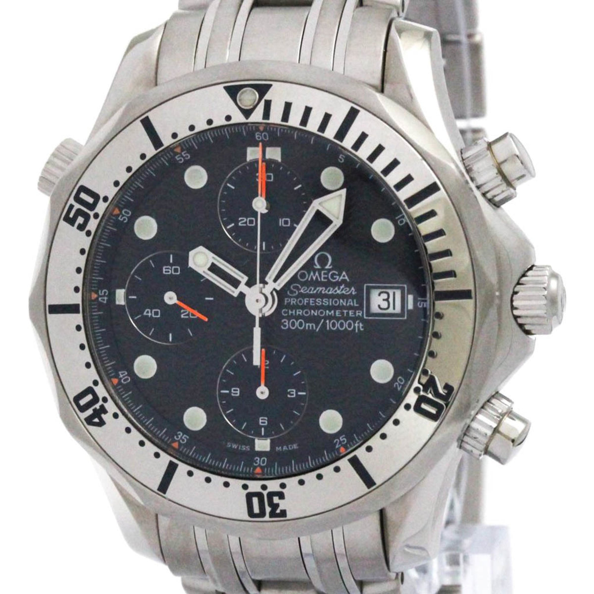 Pre-Owned OMEGA Seamaster Professional 300M Chronograph Watch 2598.80 Polished