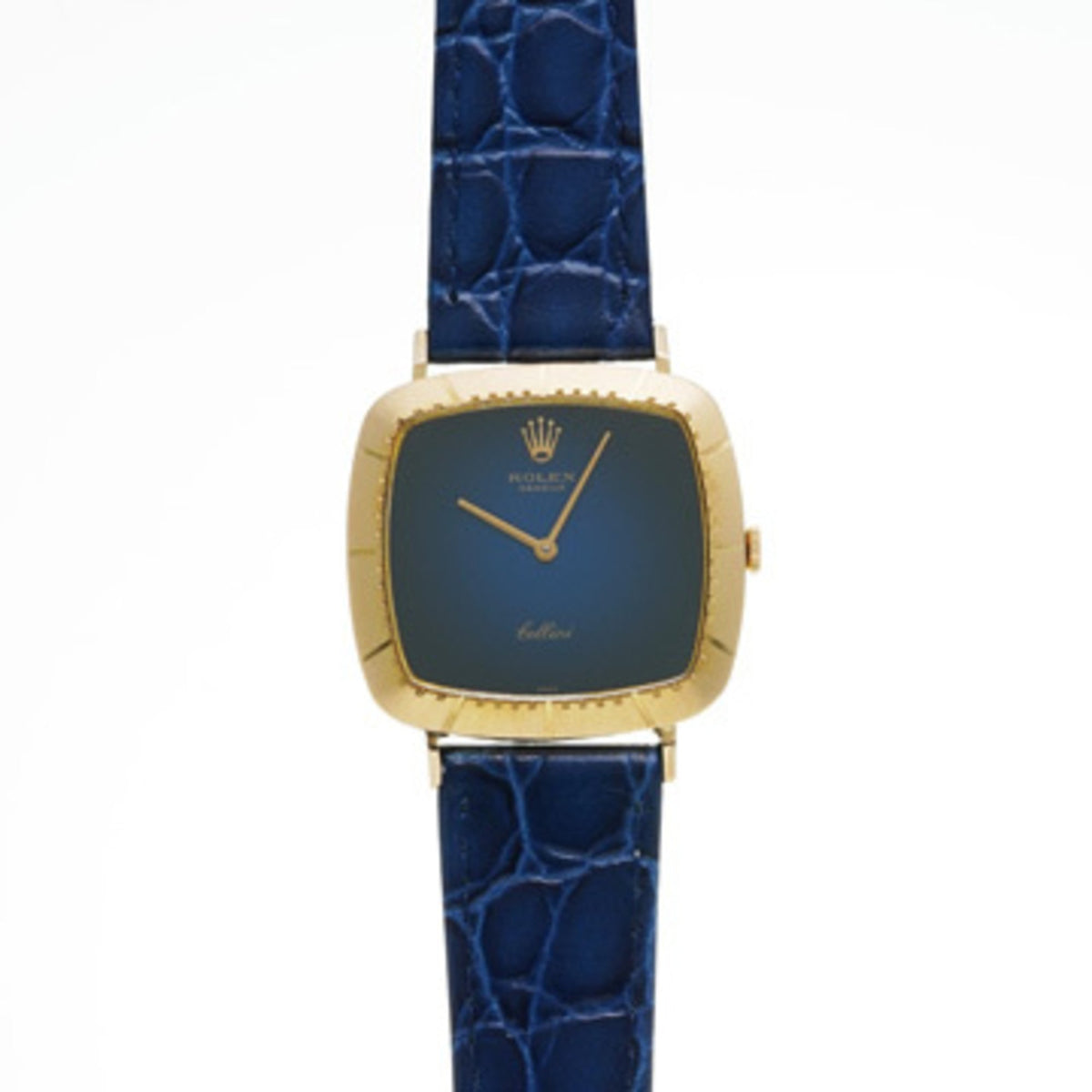 Pre-Owned Rolex Cellini 4084 40 series (manufactured around 1975) Blue Men's Watch Manual Winding