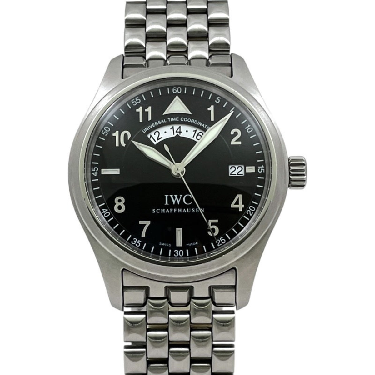 Pre-Owned IWC International Watch Company Flieger UTC Spitfire IW325105 Men's Stainless Steel Automatic