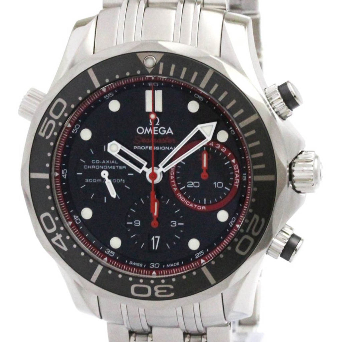 Pre-Owned OMEGA Seamaster Diver 300M ETNZ LTD Watch 212.32.44.50.01.001 Polished