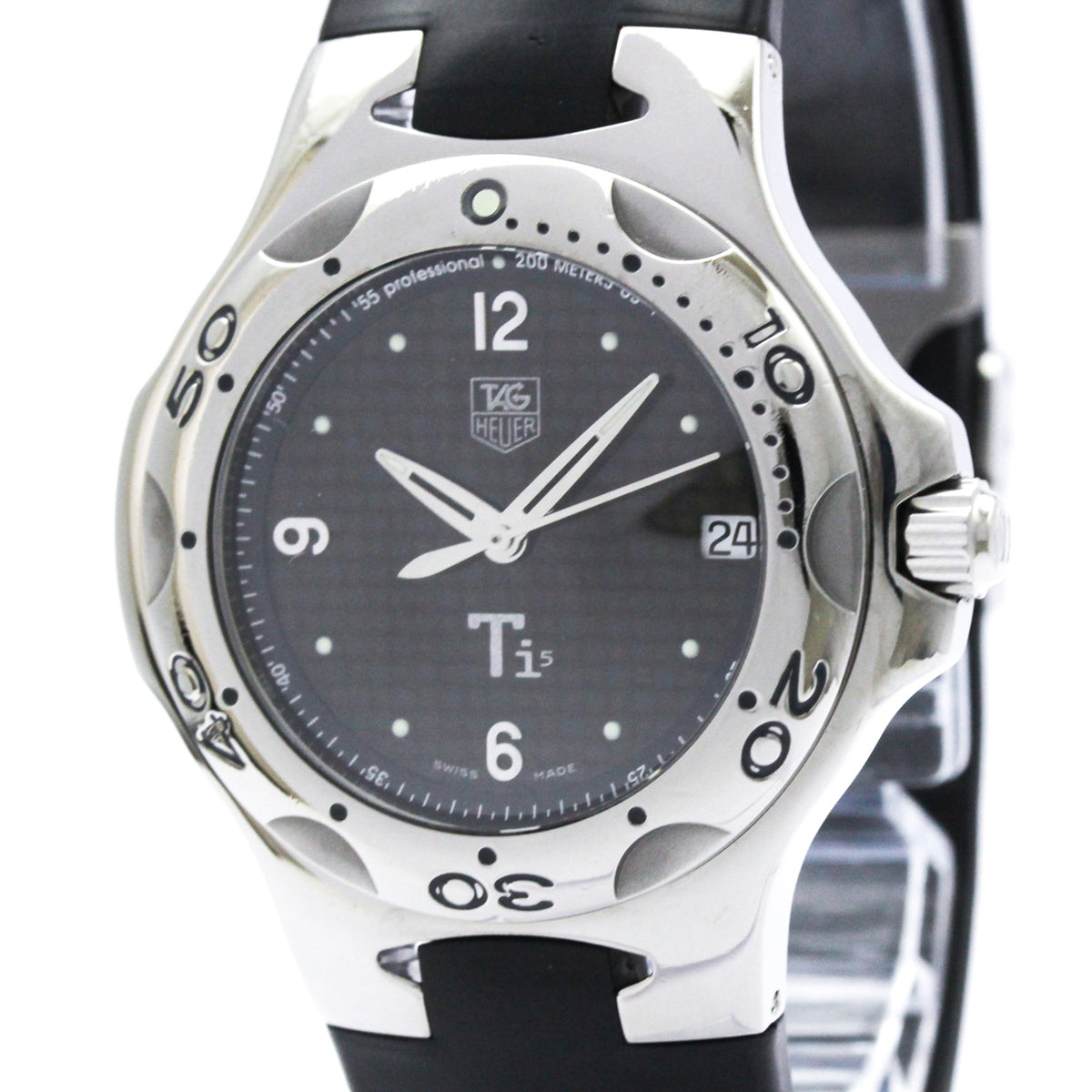 Pre-Owned TAG HEUER Kirium Titanium Rubber Quartz Mens Watch WL1180 (???????)
