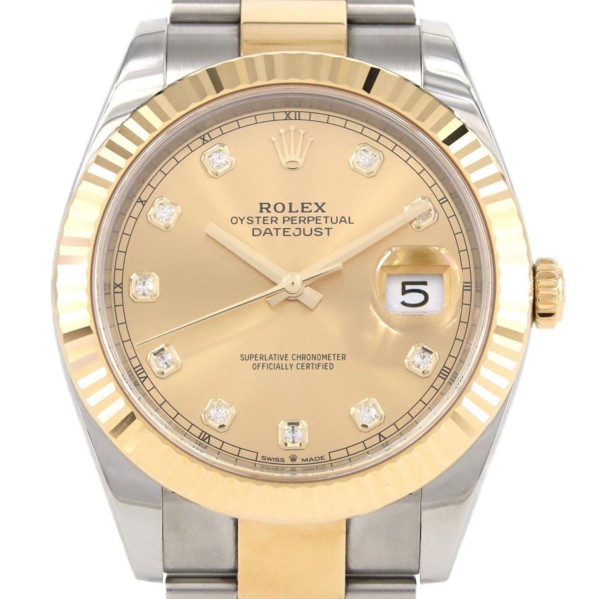 Pre-Owned Rolex Datejust 126333G?3 SSxYG Wristwatch Automatic Random Number