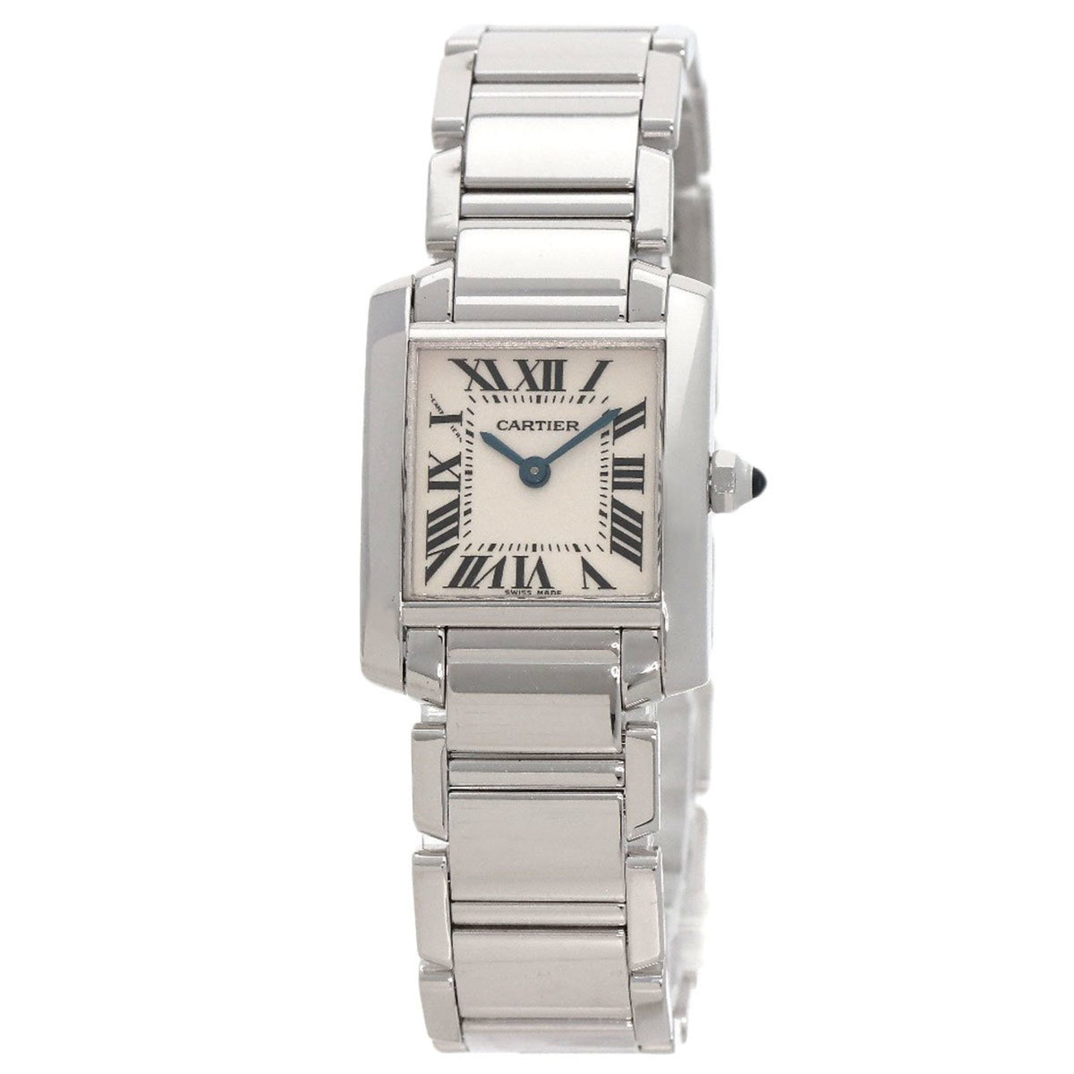 Pre-Owned Cartier W50012S3 Tank Francaise SM Watch K18 White Gold K18WG Ladies CARTIER