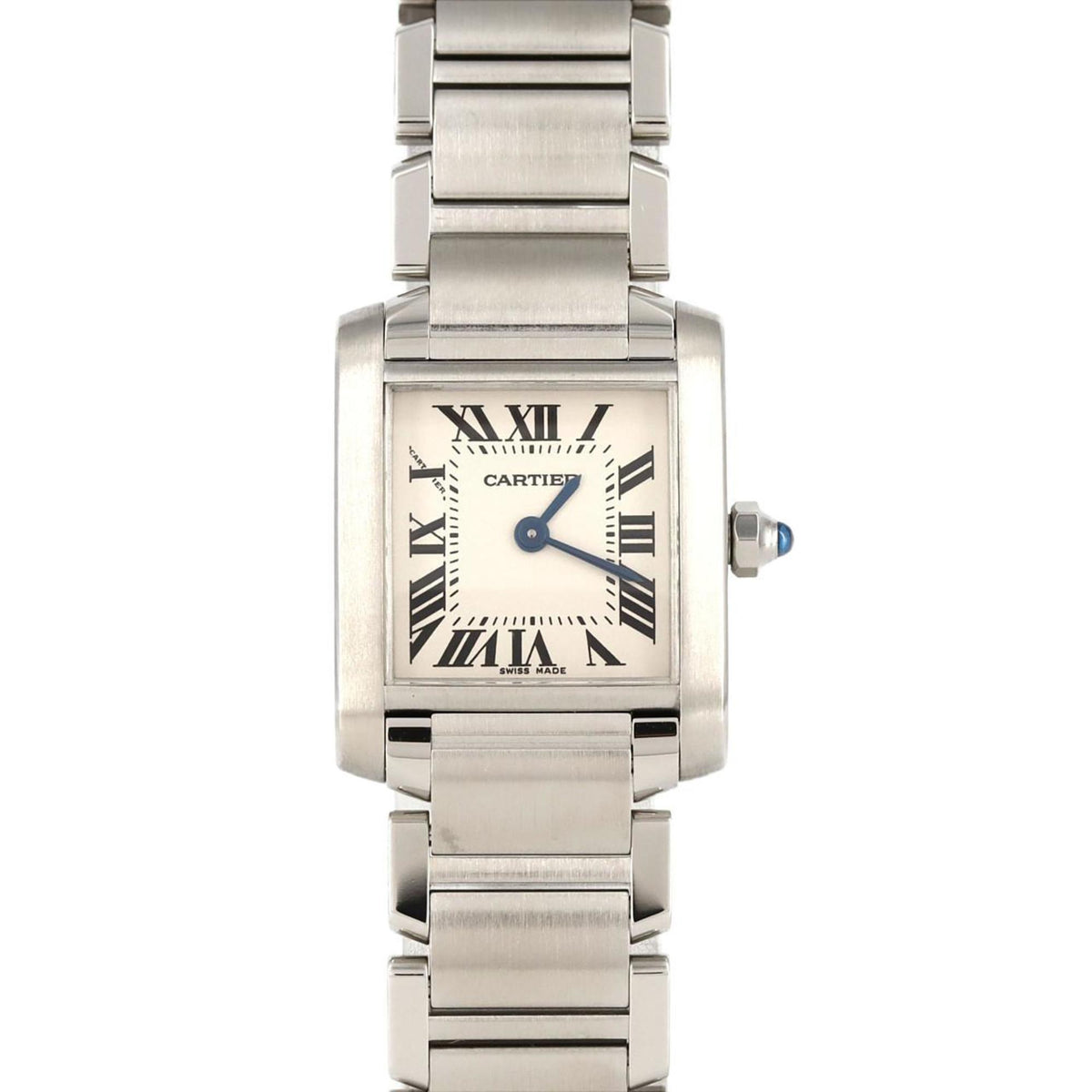 Pre-Owned Cartier Tank Francaise SM W51008Q3 SS Wristwatch Quartz