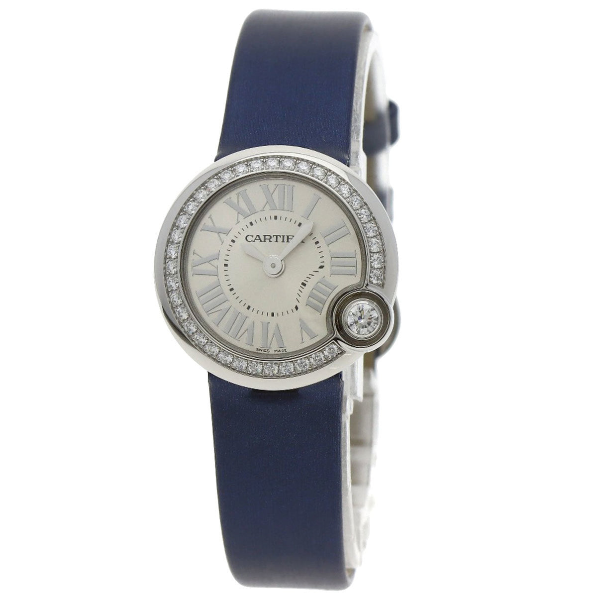 Pre-Owned Cartier W4BL0002 Ballon Blanc 26mm Stainless Steel/Leather Women's Watch