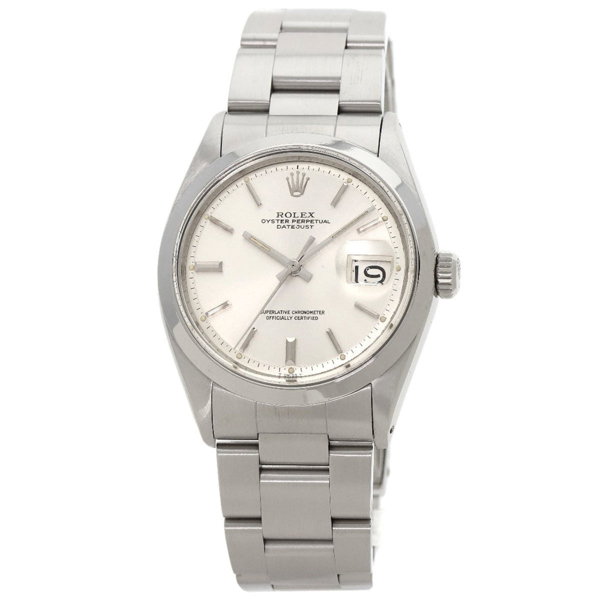 Montre Rolex 1600 Datejust 1969 d'occasion en acier inoxydable pour homme 