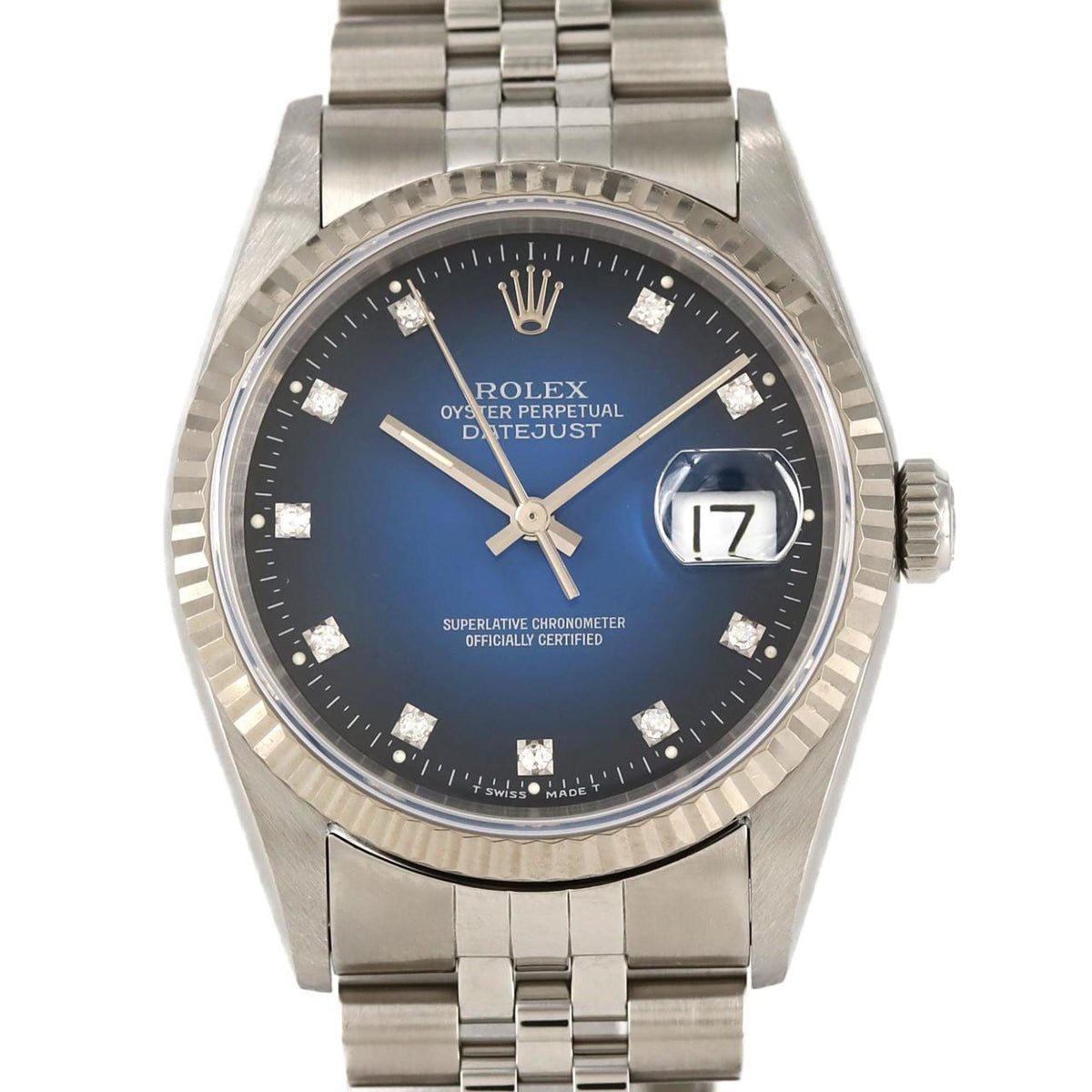 Pre-Owned Rolex Datejust 16234G. SSxWG Automatic Watch, S-Serial