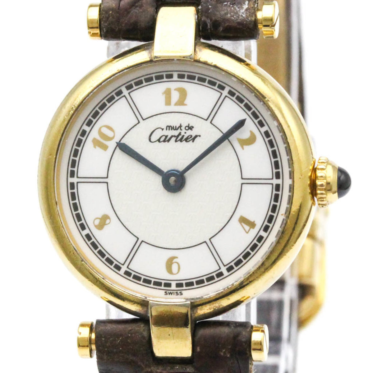 Pre-Owned CARTIER Must Vendome Vermeil Gold Plated Quartz Ladies Watch W1009854