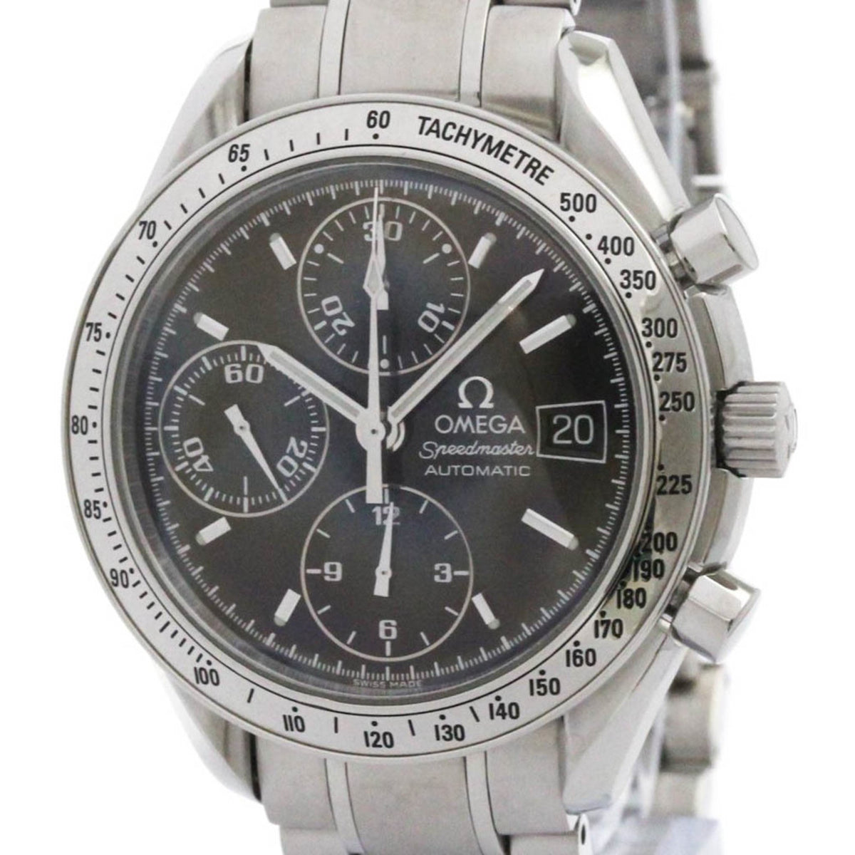 Pre-Owned OMEGA Speedmaster Date Steel Automatic Mens Watch 3513.50 Polished