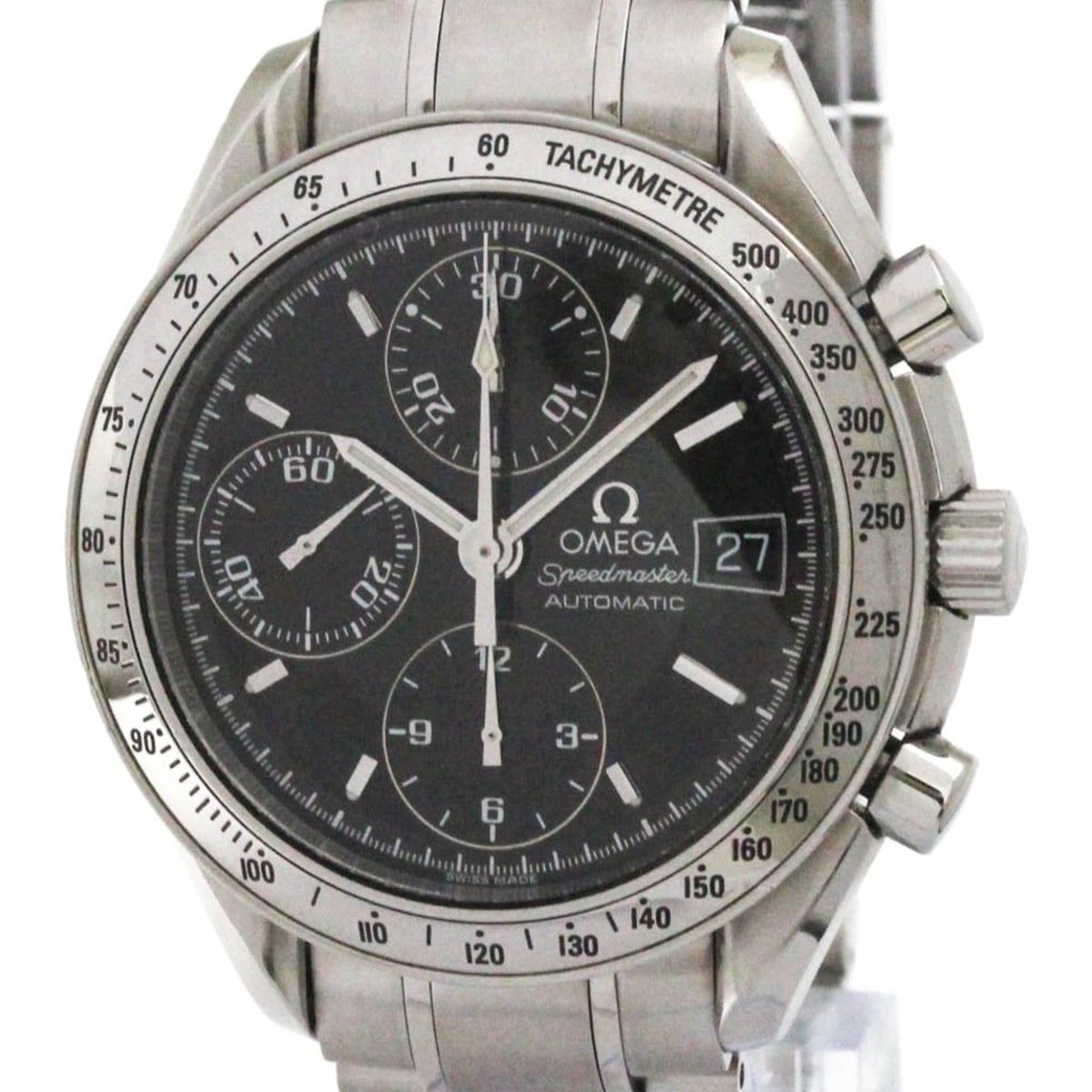 Pre-Owned OMEGA Speedmaster Date Steel Automatic Mens Watch 3513.50 Polished