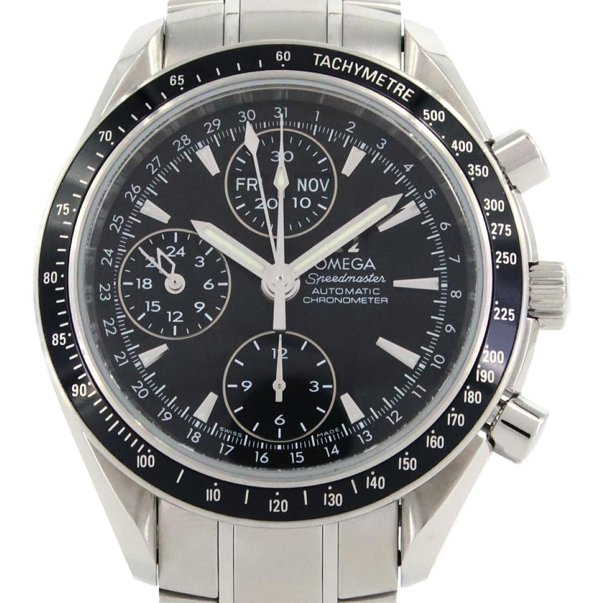 Pre-Owned Omega Speedmaster Day Date 3220.50 Stainless Steel Automatic Watch