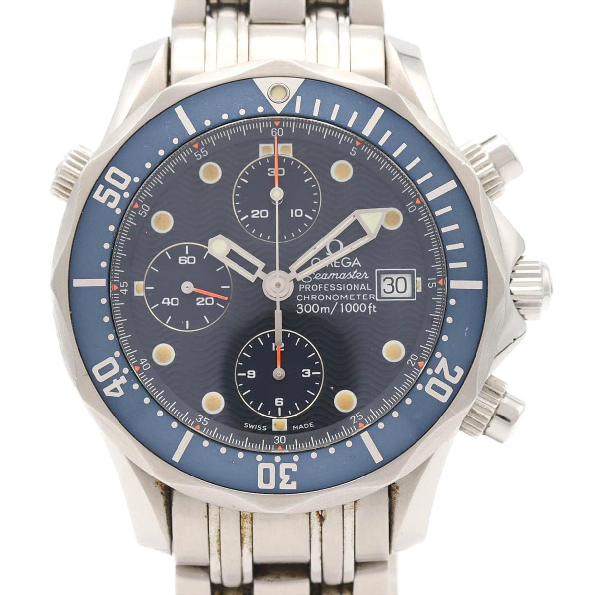 Pre-Owned Omega Seamaster Pro Chronograph 2599.80 Stainless Steel Automatic Watch