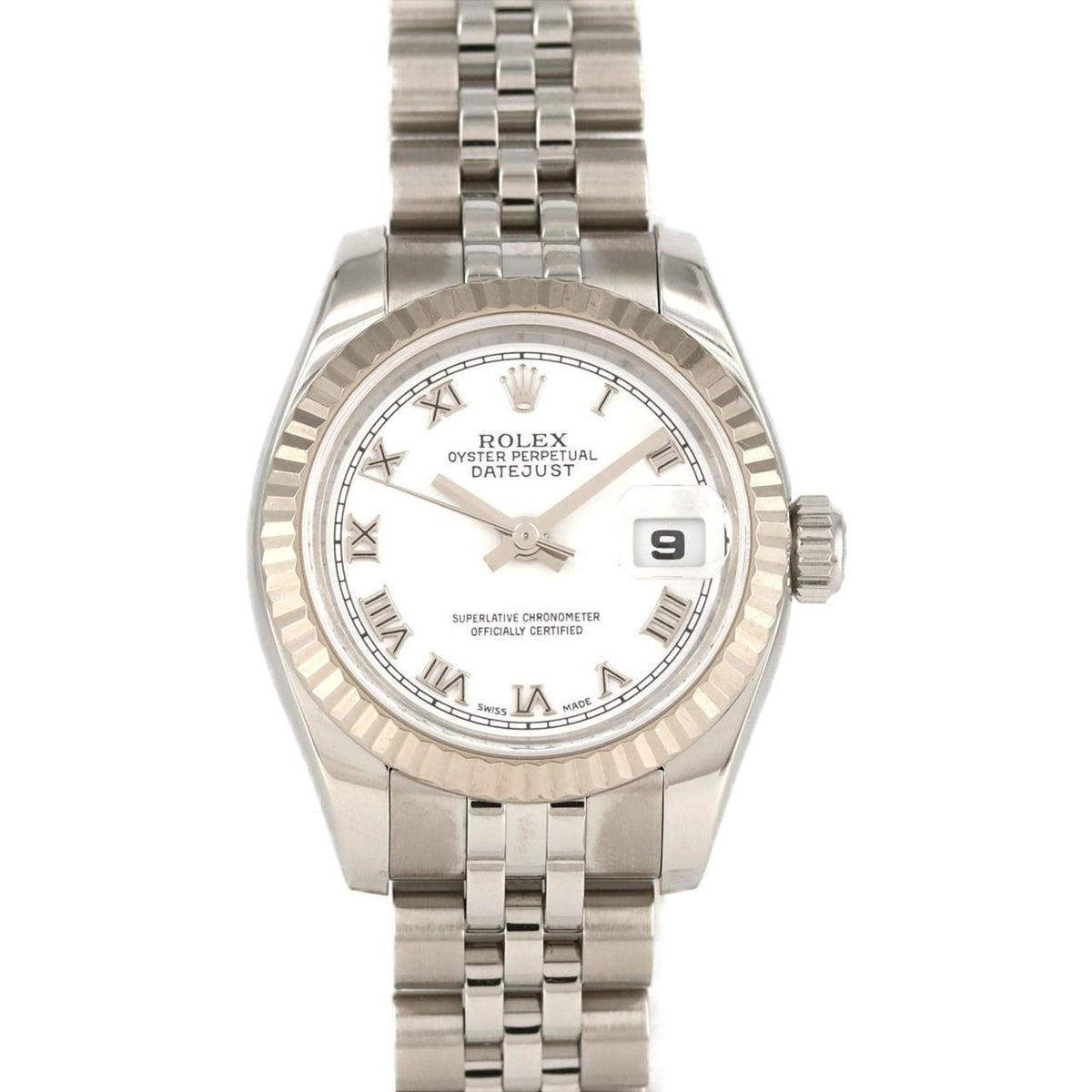 Pre-Owned Rolex Datejust 179174 SSxWG Automatic Watch, D Serial