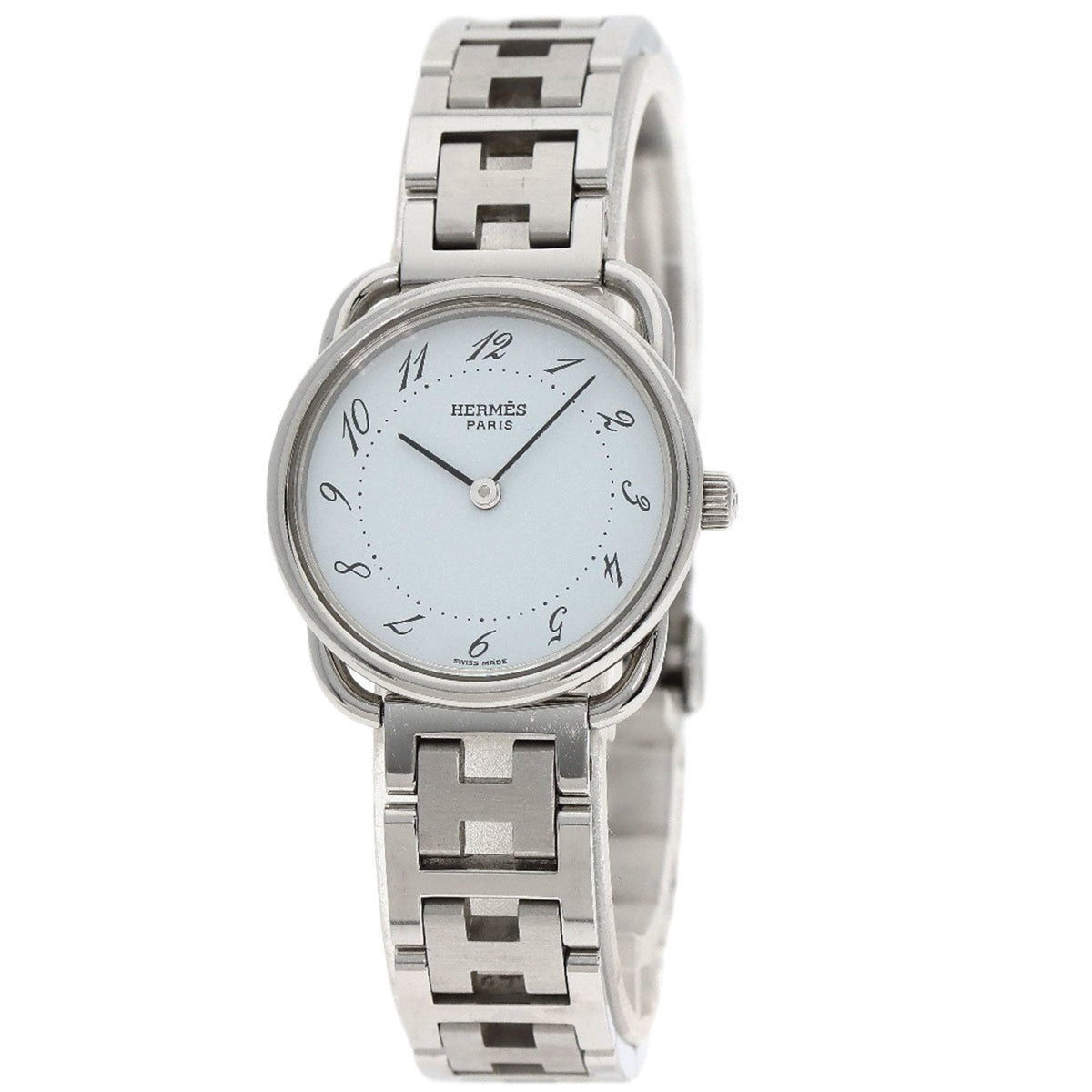 Montre Hermes AR3.210 Arceau d'occasion en acier inoxydable pour femme 