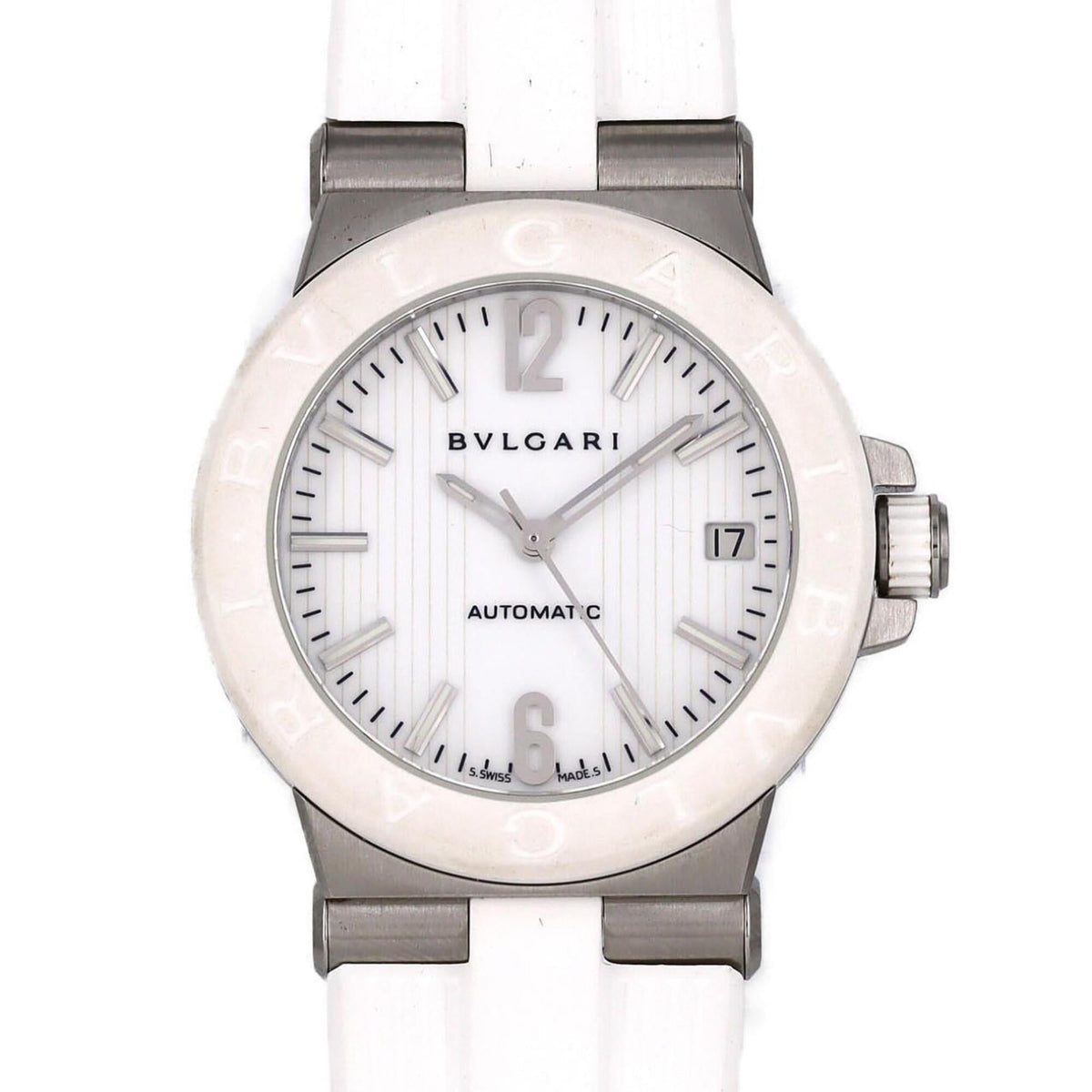 Pre-Owned Bulgari Diagono DG35SV DG35WSWVD AT SS Automatic Watch