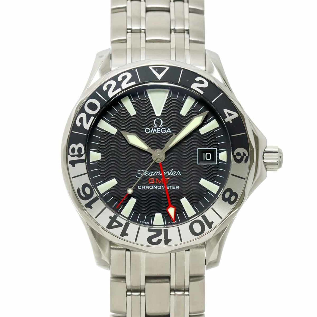 Pre-Owned Omega Seamaster 300 GMT 2534 50 50th Anniversary Edition Men's Watch, Date, Black, Automatic Movement