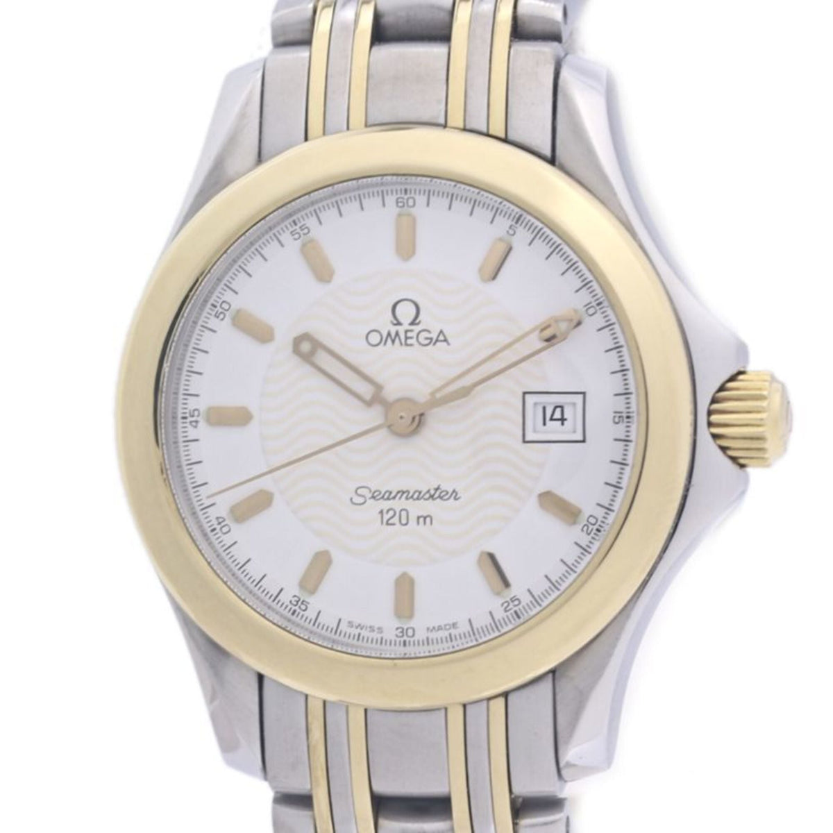 Pre-Owned OMEGA Seamaster 120m Date 2371.21.00 Women's Watch K18YGxSS 40314
