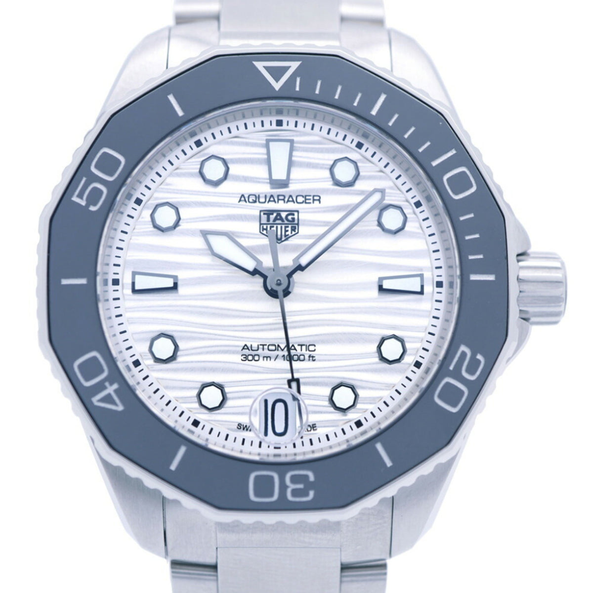 Montre TAG Heuer Aquaracer Professional 300 automatique d'occasion WBP231C.BA0626 en acier inoxydable argenté 1417 TAG HEUER pour femme 