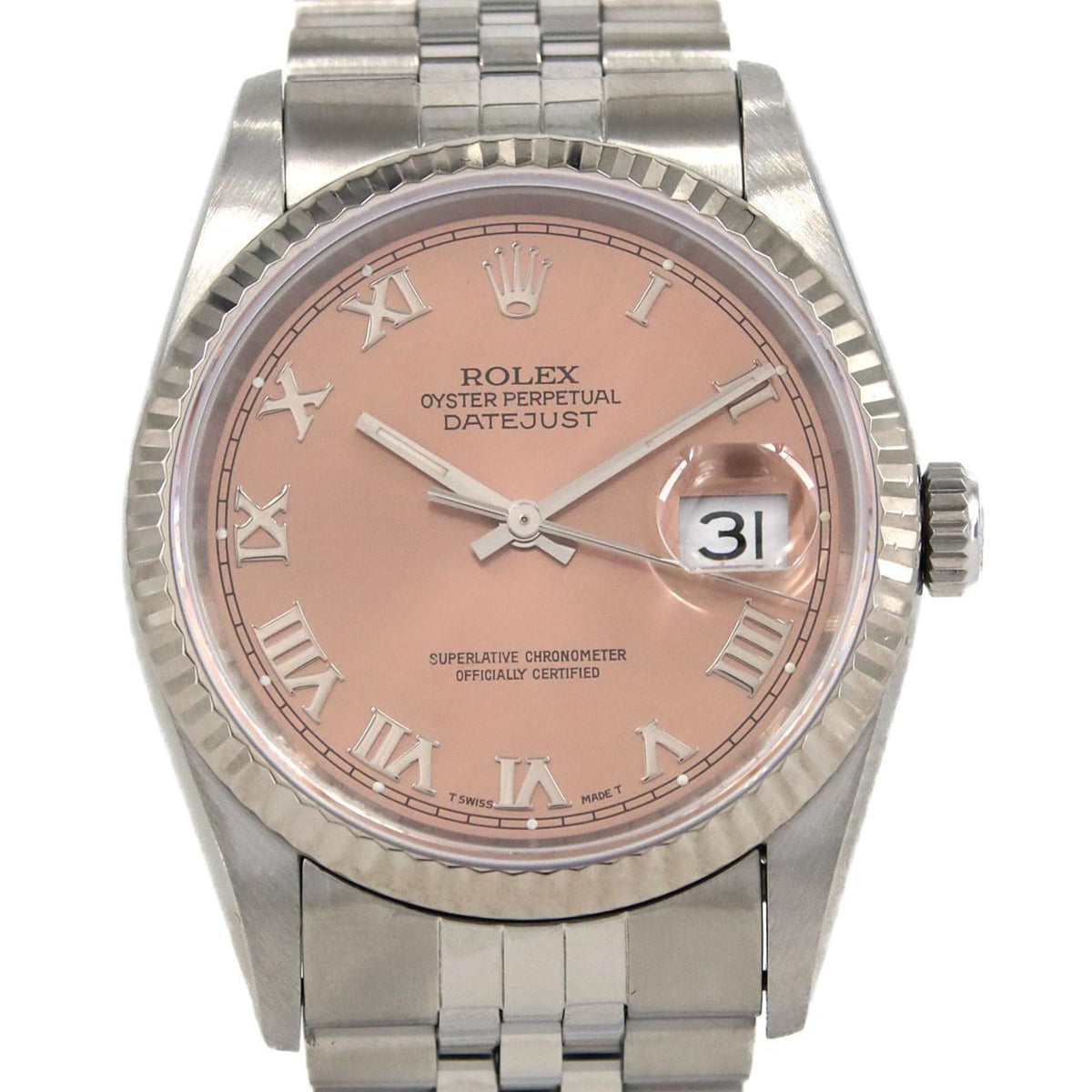 Pre-Owned Rolex Datejust 16234 SSxWG Automatic Watch, X-Serial