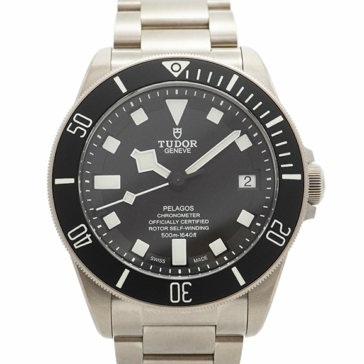 Pre-Owned Tudor Pelagos 25600TN Black Dial Men's Watch