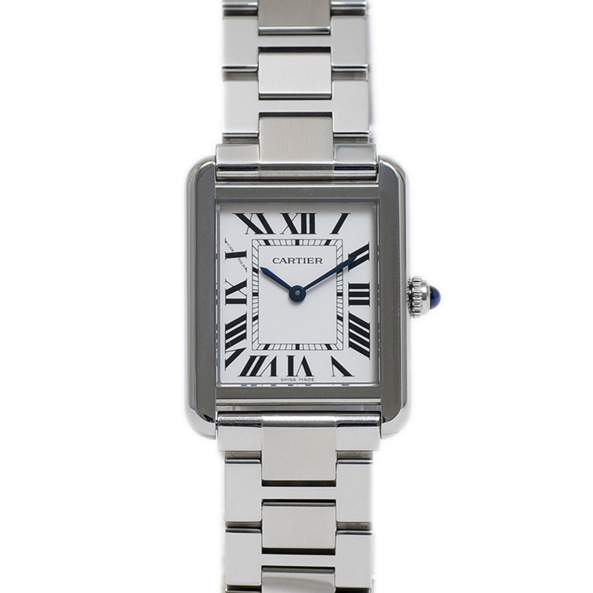 Pre-Owned Cartier Tank Solo SM Watch for Women, Silver Dial, Quartz, W520003 BP